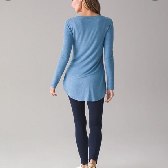 WHBM White House Black Market Blue Tunic Med - Picture 3 of 9